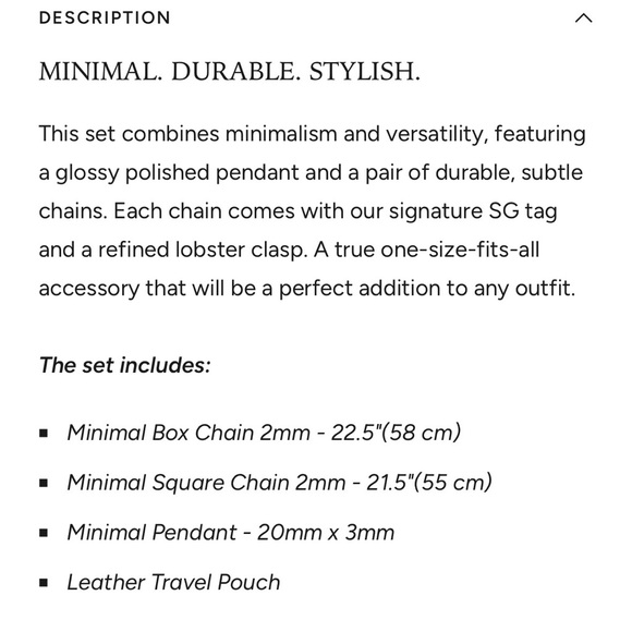 NEW Sylvian Grant minimal pendant necklace duo - Picture 5 of 9